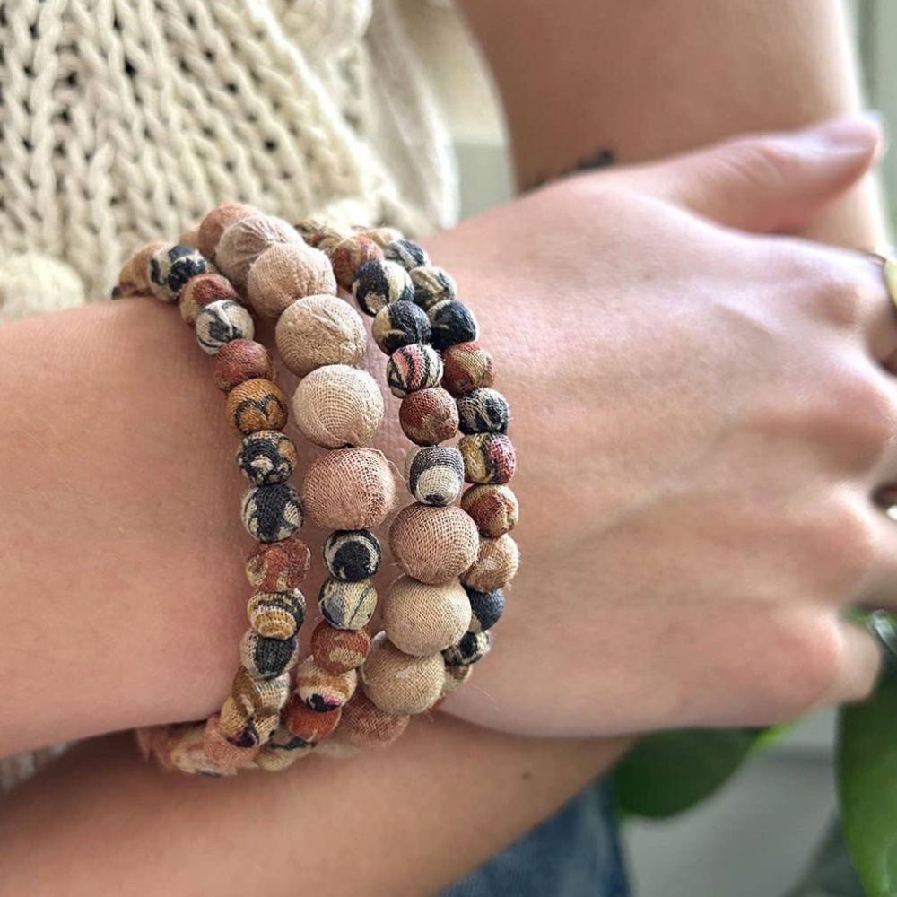 Kantha Desertscape Spiral Wrap Bracelet